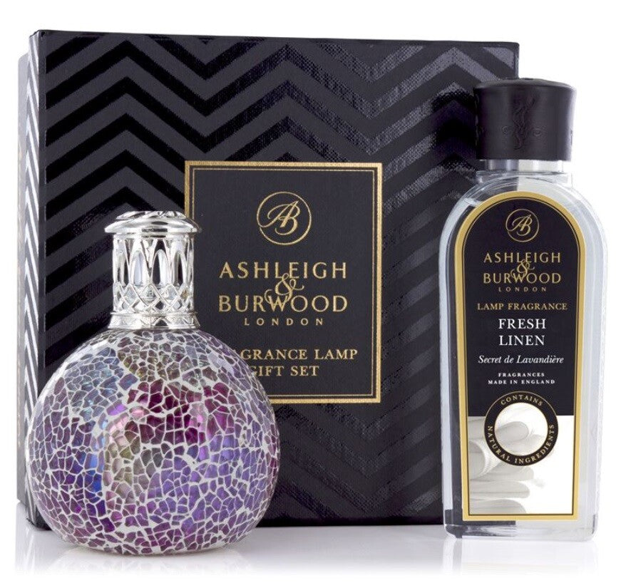 Ashleigh & Burwood Fragrance Lamp Catalytic Effusion Diffusion Lamp Gift Set - Pearlecense + Fresh Linen