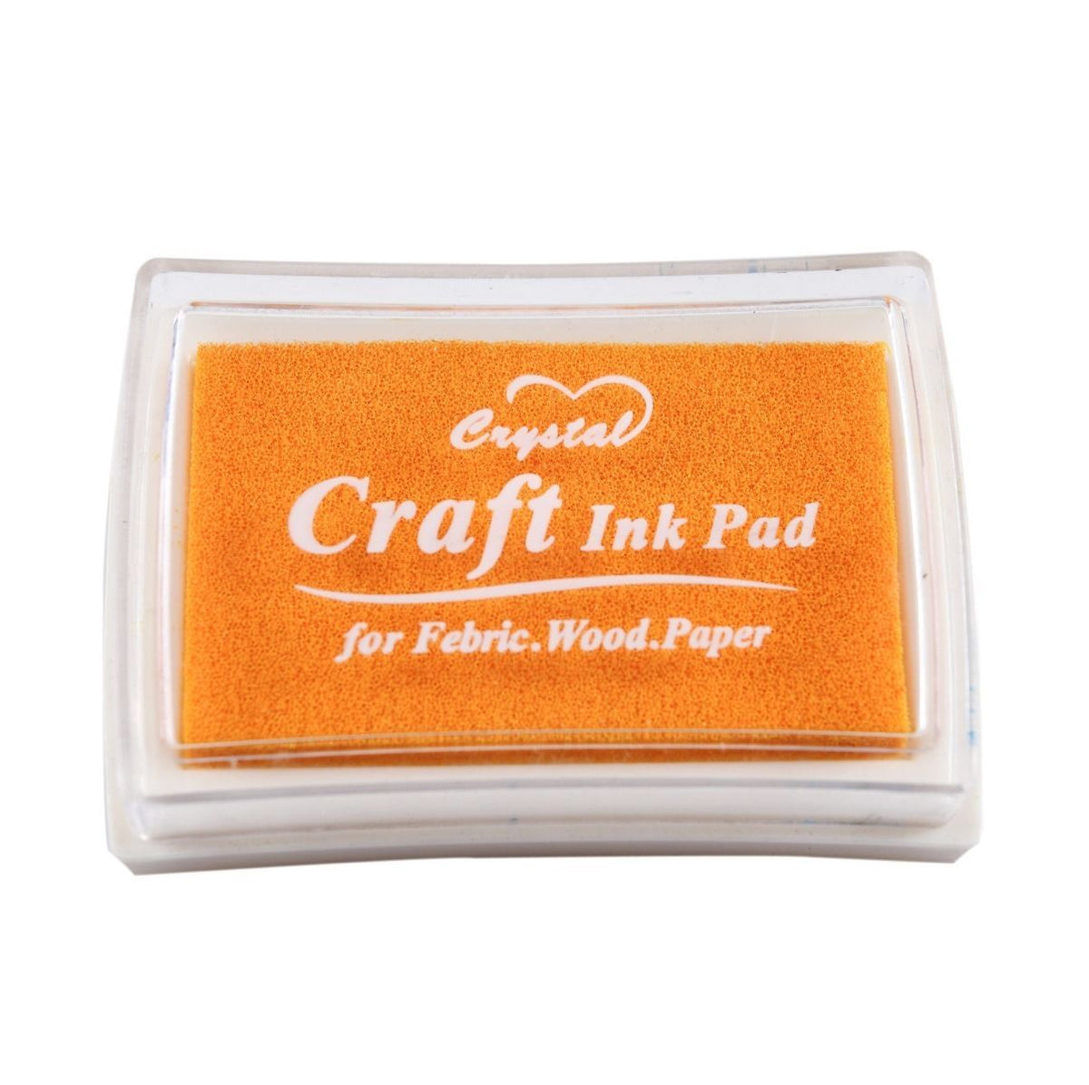 Ink Pad Craft Pigment for Paper Wood Fabric Scrapbook 51 Colours Art InkPad - Orange