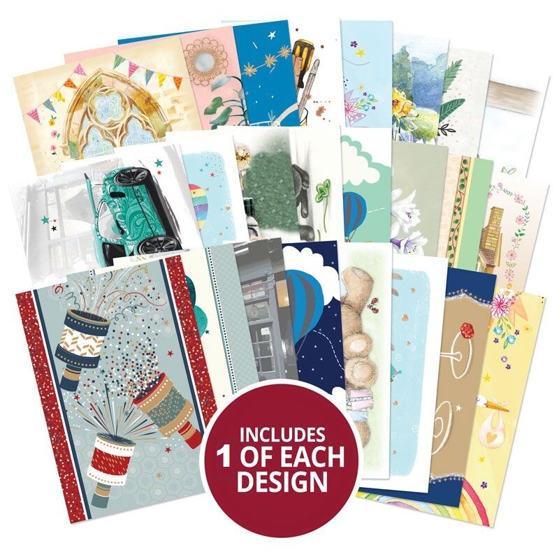 Hunkydory Little Books 20/24/25 Pack - Christmas Birthday Card Making Scrapbook - Memorable Moments