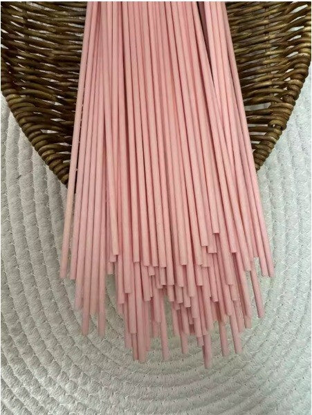 Reed Diffuser Replacement Fibre Sticks Natural for Diffuser Oil Aromatherapy - Pink
