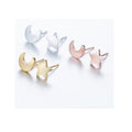 Star and Crescent Moon Stud Earrings 7x8mm & Gift Box Wiccan Pagan Gift