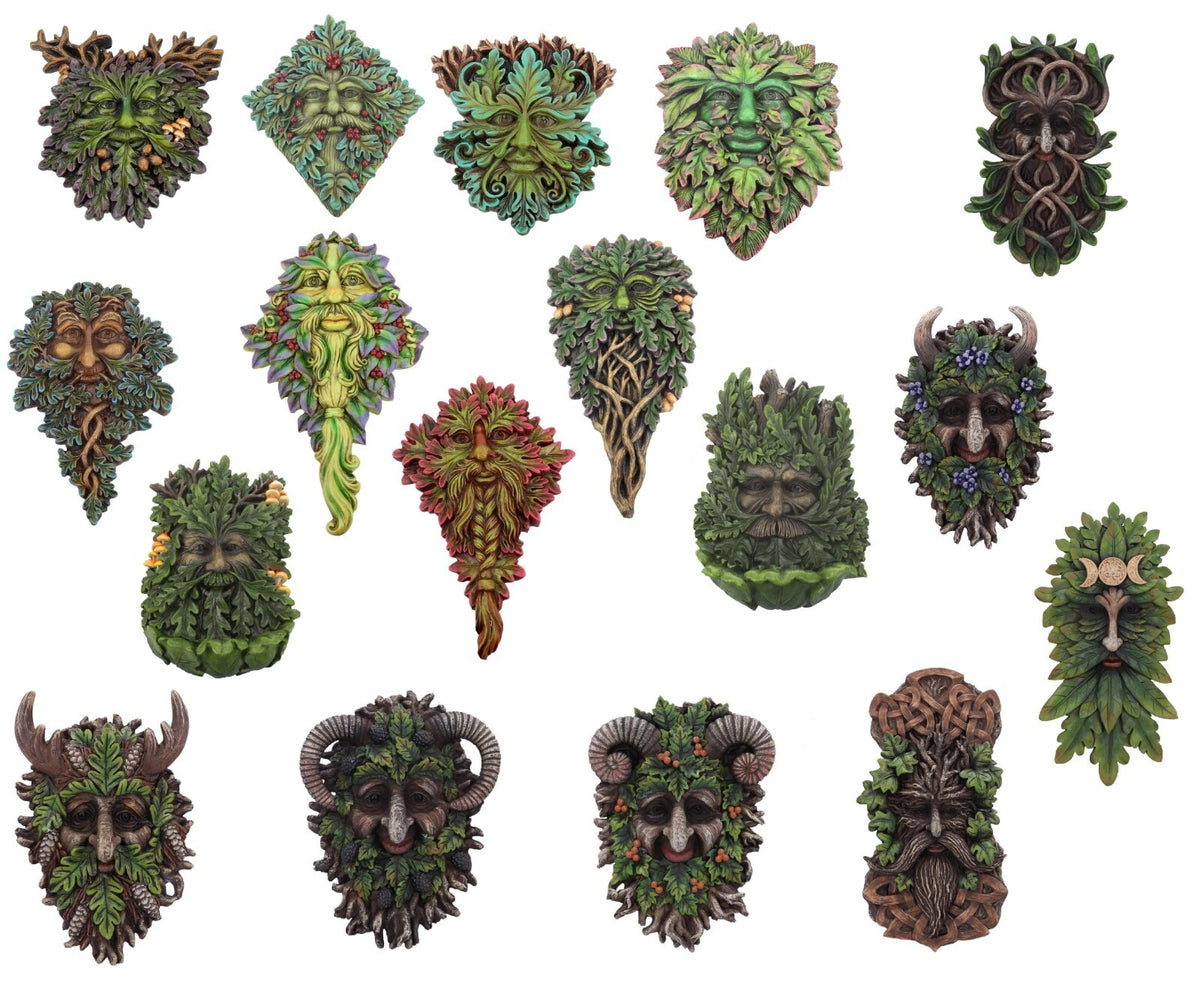 Green Man Wall Plaques Wall Art Garden Decor Tree Spirit Man Of The Forest Pagan