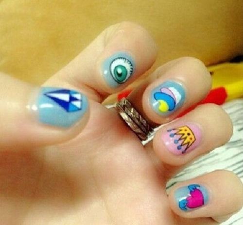Nail Art Decals - Unicorn Cartoon Cute Water Transfers Kawaii Harajuku